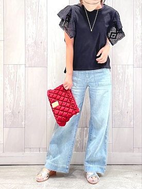 Q♥Officialさん（レディース・157cm）の夏コーディネート