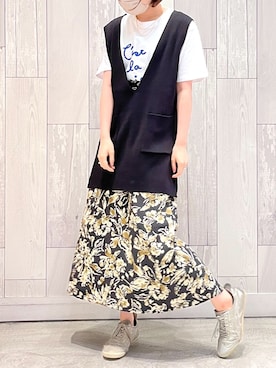 Q♥Officialさん（レディース・157cm）の夏コーディネート