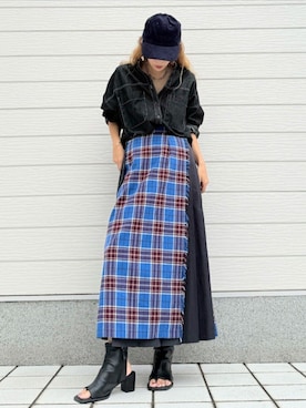 「アイテム（帽子）」を使った、Q♥Officialさん（レディース・155cm）の秋コーディネート