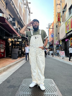 「AVIREX（アヴィレックス）のアイテム（ニットキャップ/ビーニー）」を使った、Yoshi Yamaさん（メンズ・174cm）の夏コーディネート