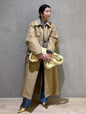 「アイテム（デニムジャケット）」を使った、SAKIさん（レディース・154cm・30代）の冬コーディネート