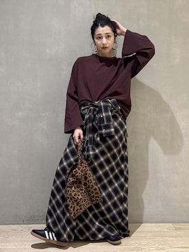 「エコバッグ」｜SAKIさん（レディース・154cm）の秋コーディネート