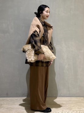 「アイテム（サンダル）」を使った、SAKIさん（レディース・154cm・30代）の秋コーディネート