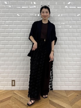 「ADAM ET ROPE'（アダムエロペ）のアイテム」を使った、SAKIさん（レディース・154cm）の春コーディネート