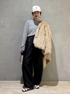 「アイテム（その他アウター）」を使った、SAKIさん（レディース・154cm）の秋コーディネート