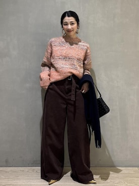 「アイテム（ショルダーバッグ）」を使った、SAKIさん（レディース・154cm・30代）の秋コーディネート