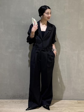 「アイテム（キーホルダー、ホワイト系）」を使った、SAKIさん（レディース・154cm）の秋コーディネート