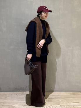 「アイテム（バッグ）」を使った、SAKIさん（レディース・154cm・30代）の秋コーディネート