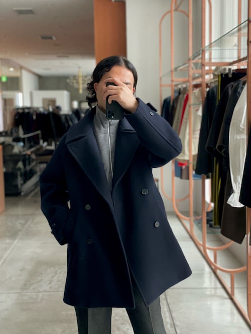new basic DOUBLE BREAST HALF COAT（ピーコート）｜URBAN RESEARCH