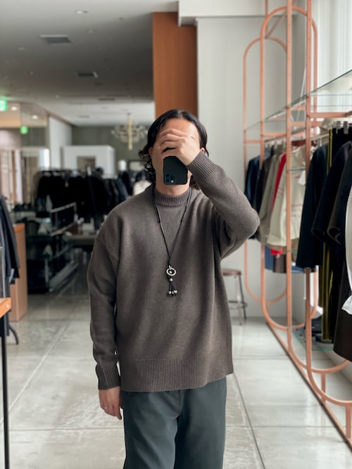セール】new basic WOOL CASHMERE CHUNKY SWEATER（ニット/セーター