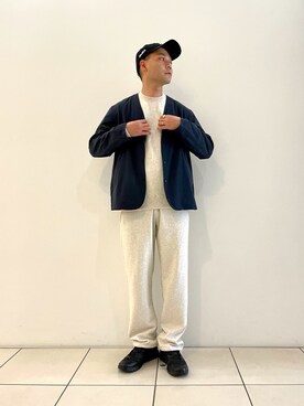 「URBAN RESEARCH（アーバンリサーチ）のアイテム（スウェットパンツ）」を使った、yukihigashiuraさん（メンズ・173cm）の秋コーディネート