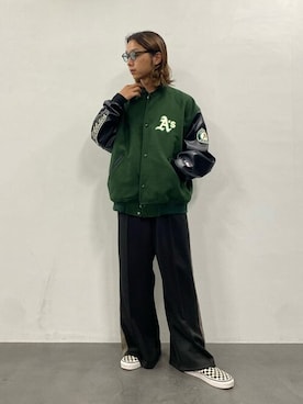 「PUBLUX（パブリュクス）のアイテム（パンツ）」を使った、PUBLUXさん（メンズ・174cm）の冬コーディネート