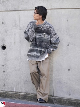 「PUBLUX（パブリュクス）のアイテム（パンツ）」を使った、PUBLUXさん（メンズ・178cm）の冬コーディネート