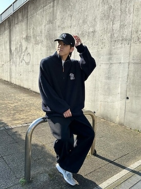 「MLB（メジャーリーグベースボール）のアイテム」を使った、PUBLUXさん（メンズ・173cm）の冬コーディネート