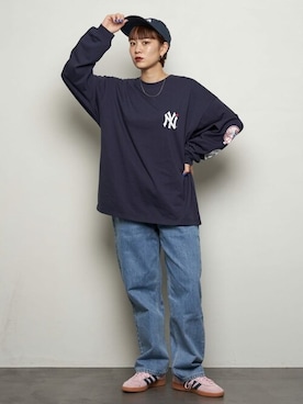 MLB Tシャツxおむつカバー2点セット ボディスーツ オムツカバー ブルマ 出産祝い ニューヨーク・ヤンキース New York Yankees MLB Tシャツxおむつカバー2点セット ボディスーツ オムツカバー ブルマ