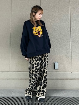 「PUBLUX（パブリュクス）のアイテム（スウェット）」を使った、PUBLUXさん（レディース・154cm）の冬コーディネート