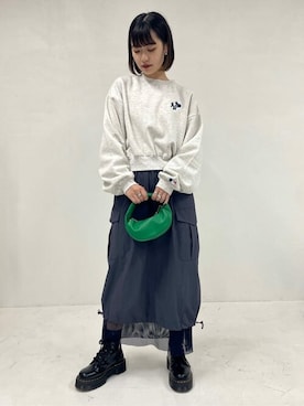 「PUBLUX（パブリュクス）のアイテム（スウェット）」を使った、PUBLUXさん（レディース・164cm）の冬コーディネート