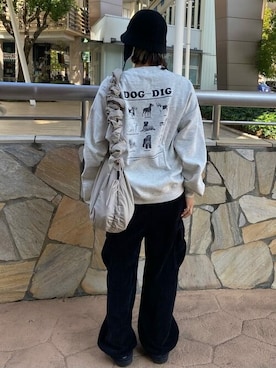 「PUBLUX（パブリュクス）のアイテム（スウェット）」を使った、PUBLUXさん（レディース・167cm）の冬コーディネート