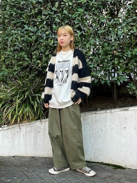 「PUBLUX（パブリュクス）のアイテム（スウェット）」を使った、PUBLUXさん（レディース・166cm）の冬コーディネート