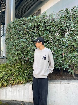 「MLB（メジャーリーグベースボール）のアイテム」を使った、PUBLUXさん（メンズ・177cm）の冬コーディネート