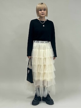 「PUBLUX（パブリュクス）のアイテム」を使った、PUBLUXさん（レディース・153cm）の夏コーディネート