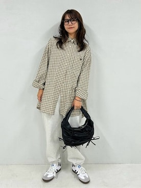 「PUBLUX（パブリュクス）のアイテム（バッグ）」を使った、PUBLUXさん（レディース・155cm）の秋コーディネート