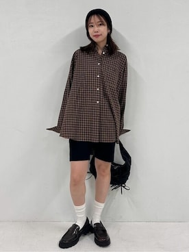 「PUBLUX（パブリュクス）のアイテム（バッグ）」を使った、PUBLUXさん（レディース・157cm）の秋コーディネート