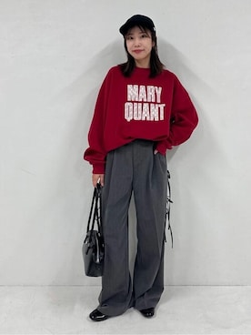「PUBLUX（パブリュクス）のアイテム（パンツ）」を使った、PUBLUXさん（レディース・157cm）の秋コーディネート