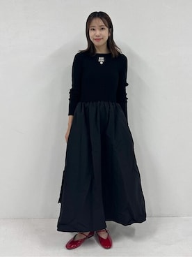 「PUBLUX（パブリュクス）のアイテム（ワンピース）」を使った、PUBLUXさん（レディース・157cm）の秋コーディネート