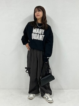 「PUBLUX（パブリュクス）のアイテム（パンツ）」を使った、PUBLUXさん（レディース・155cm）の秋コーディネート