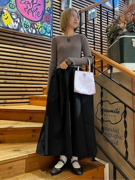 「PUBLUX（パブリュクス）のアイテム（ワンピース）」を使った、PUBLUXさん（レディース・161cm）の秋コーディネート