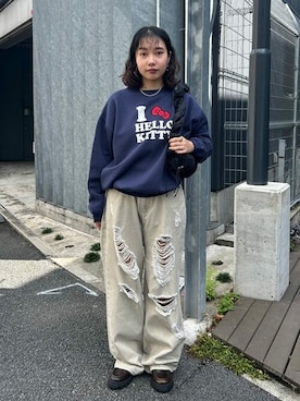 「ハローキティ」｜PUBLUXさん（レディース・158cm）の秋コーディネート