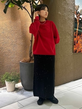 「PUBLUX（パブリュクス）のアイテム（スウェット）」を使った、PUBLUXさん（レディース・162cm）の秋コーディネート