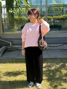 「PUBLUX（パブリュクス）のアイテム（スウェット）」を使った、PUBLUXさん（レディース・156cm）の秋コーディネート