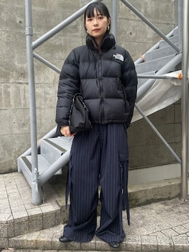 「PUBLUX（パブリュクス）のアイテム（パンツ）」を使った、PUBLUXさん（レディース・165cm）の秋コーディネート