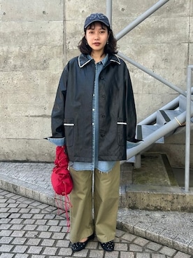 「PUBLUX（パブリュクス）のアイテム（その他アウター）」を使った、PUBLUXさん（レディース・158cm）の秋コーディネート
