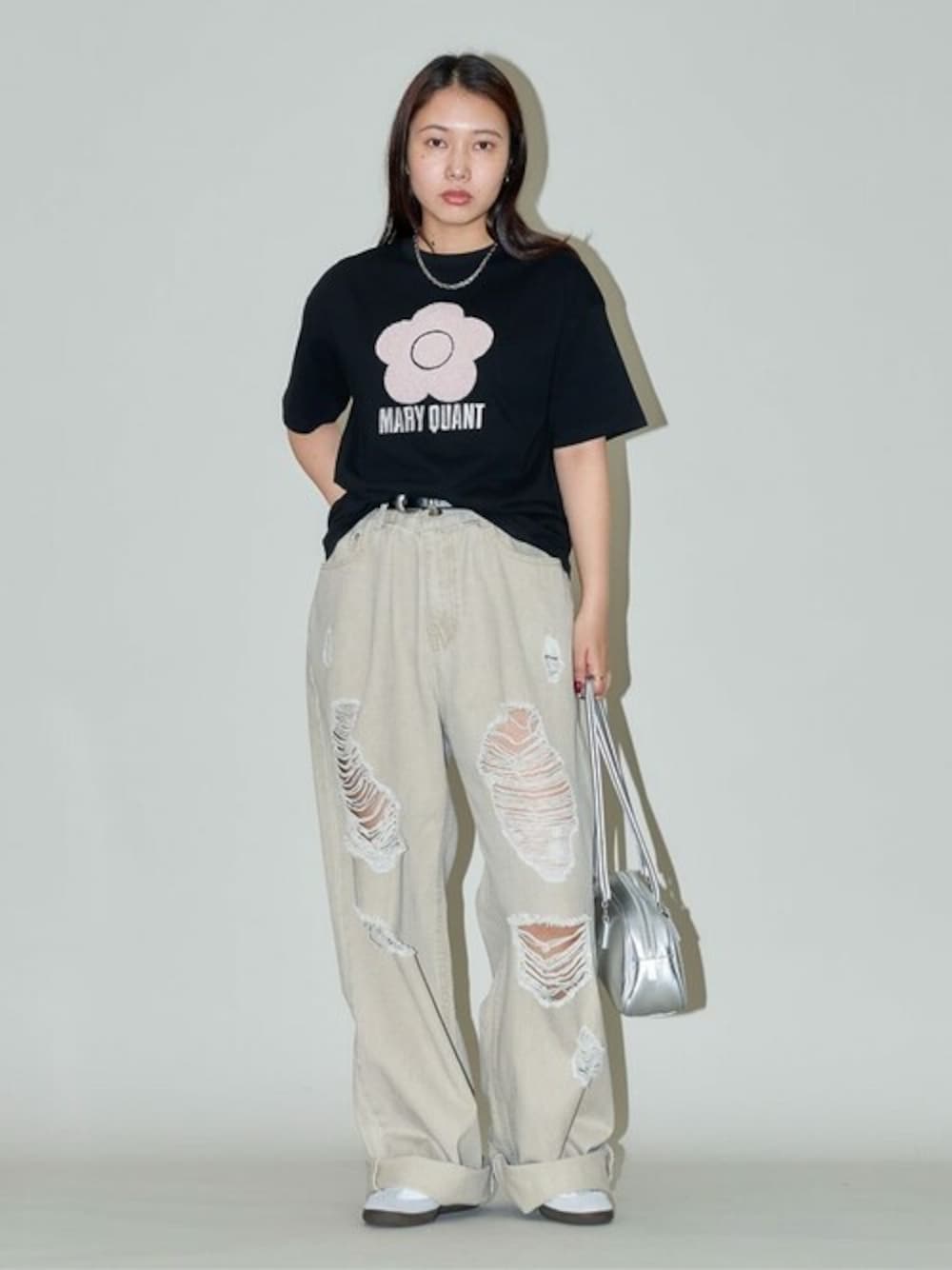 MARY QUANT × PUBLUX/マリークワント 相良刺繍 Tシャツ 限定展開