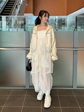 「Chico（チコ）のアイテム（ブルゾン）」を使った、Chicoさん（レディース・153cm）の冬コーディネート