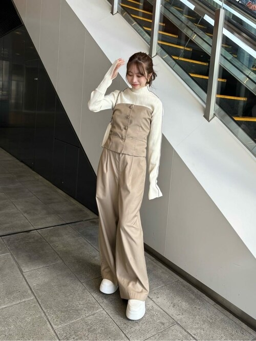 ココハイ 2024SS】サイドラインハイネックニット（ニット/セーター