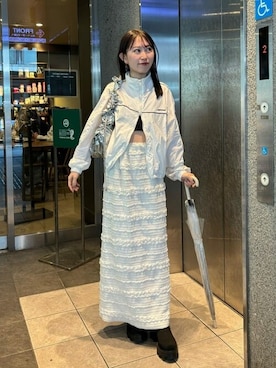 「Chico（チコ）のアイテム（ブルゾン）」を使った、Chicoさん（レディース・160cm）の春コーディネート