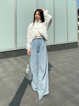 「Chico（チコ）のアイテム（ブルゾン）」を使った、Chicoさん（レディース・156cm）の春コーディネート