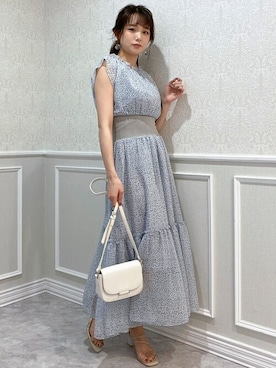 「アイテム（シューズ、パープル系）」を使った、dazzlin SHOP STAFFさん（レディース・157cm）の春コーディネート