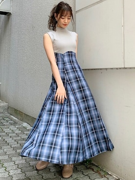 「dazzlin（ダズリン）のアイテム」を使った、dazzlin SHOP STAFFさん（レディース・153cm）の夏コーディネート