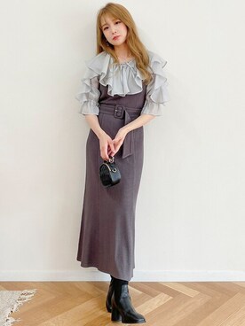 「Coming soon…」｜「アイテム（ブーツ）」を使った、dazzlin SHOP STAFFさん（レディース・157cm）の夏コーディネート