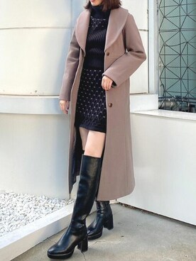 「Coming soon…」｜「アイテム（その他アウター）」を使った、dazzlin SHOP STAFFさん（レディース・170cm）の秋コーディネート