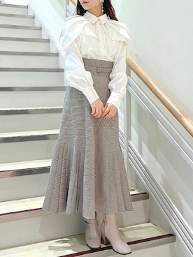 「アイテム（スカート、その他）」を使った、dazzlin SHOP STAFFさん（レディース・153cm）の秋コーディネート