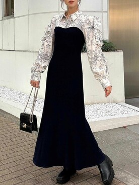 「トワルドジュイ」｜「アイテム（ワンピース/ドレス）」を使った、dazzlin SHOP STAFFさん（レディース・153cm）の秋コーディネート