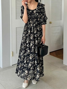 「シフォンワンピ」｜dazzlin SHOP STAFFさん（レディース・154cm）の夏コーディネート