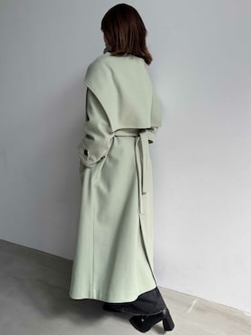 「緑」｜「アイテム（その他アウター）」を使った、dazzlin SHOP STAFFさん（レディース・157cm）の秋コーディネート