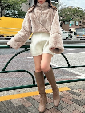 「韓国」｜「アイテム（その他アウター）」を使った、dazzlin SHOP STAFFさん（レディース・153cm）の秋コーディネート